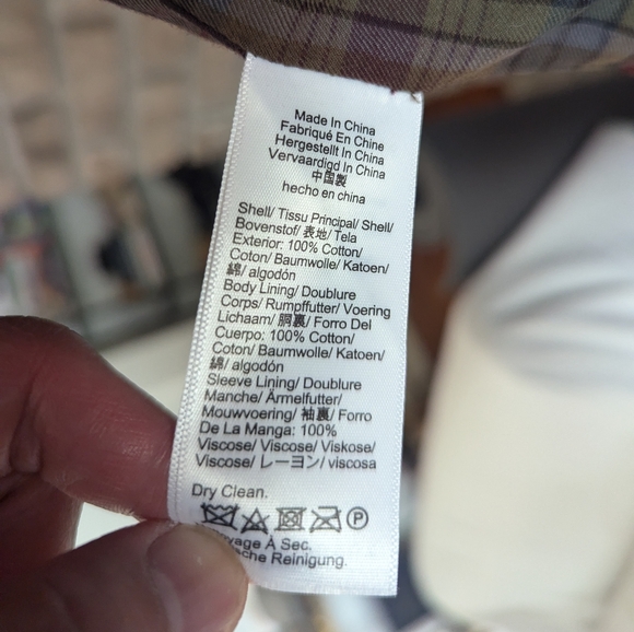 NWT JCrew Flannel-lined chore blazer in Italian cotton corduroy - size 38S - Picture 9 of 16